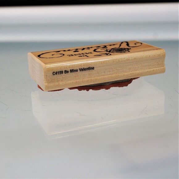 Be My Valentine Stamps New Valentine Heart Rubber Stamps Lot of 2 - Picture 4 of 8